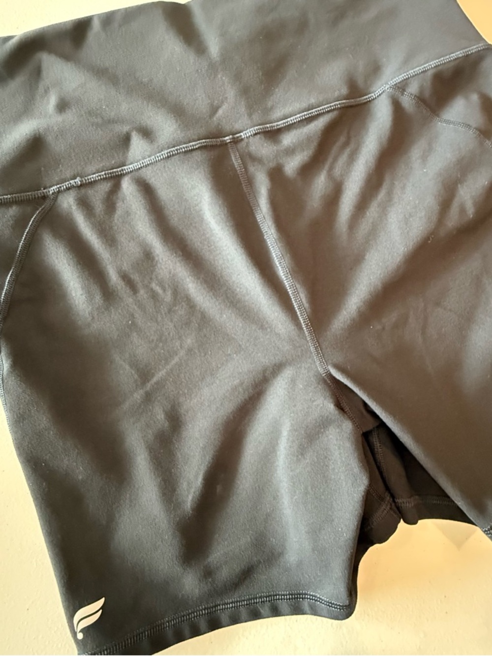 Fabletics PowerHold Black High-Waist Athletic Shorts w/Mesh Pockets XXL/1X